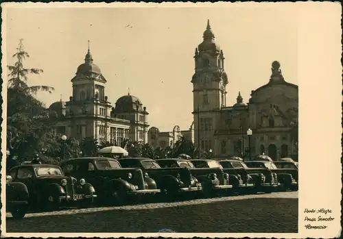 Porto Alegre Praça Genador Florencio, Autos Gebäude, cars 1952