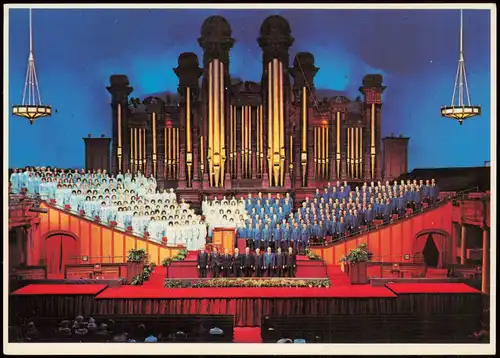 Postcard Salt Lake City Temple Square Mormon Tabernacle Choir 1994