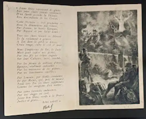 CPA .Frankreich Patriotika France Klappkarte "JEUNE BON DIEU" 1915