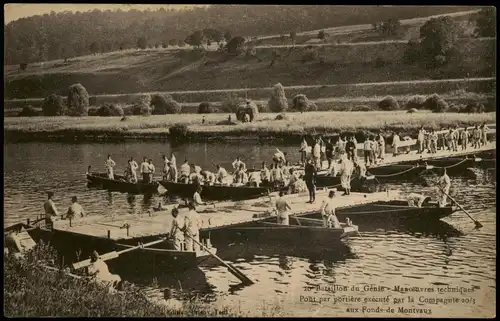 .Frankreich France Militär Bataillon du Genie aux Fond de Montvaux 1916