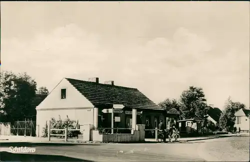 Ansichtskarte Schildow-Mühlenbecker Land Straßenpartie, Frisör 1961