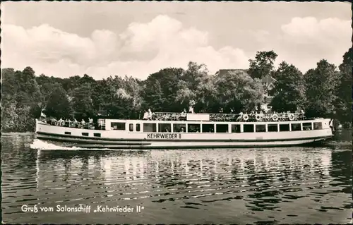 Berlin Fahrgastschiffe Personenschiffahrt Kehrwieder II Reederei Fröhlich 1964