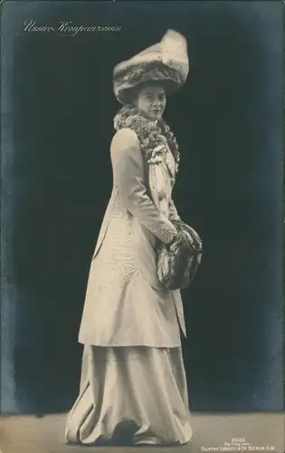 Ansichtskarte  Adel Monarchie Unsere Kronprinzessin Fotokarte 1910