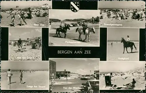 Postkaart Knokke-Heist MB Strandansichten, Pferde 1964