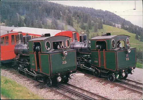 Verkehr Eisenbahn & Zug-Lokomotive Nostalgie-Fahrzeuge Rigi-Bahnen 1990