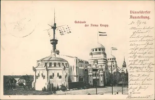 Düsseldorf Düsseldorfer Ausstellung Gebäude der Firma Krupp 1902