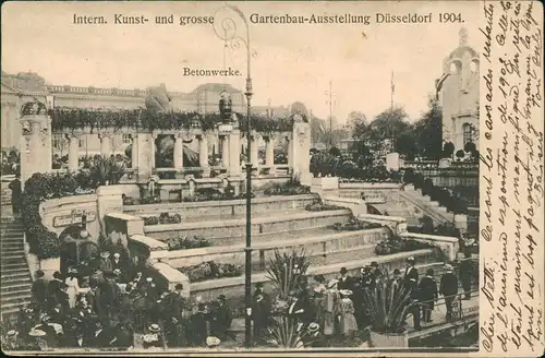 Ansichtskarte Düsseldorf Kunst- und Gartenbau-Ausstellung Betonwerke 1904