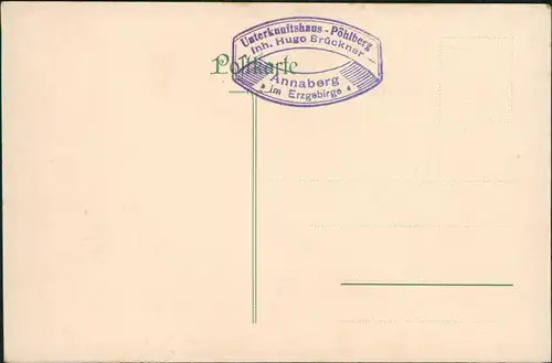 Ansichtskarte Annaberg-Buchholz Berghotel Pöhlberg Haus Rundblick 1911