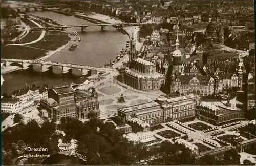 Ansichtskarte Dresden Luftbild 1930