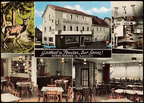 Schollbrunn-Waldbrunn (Odenwald) Gasthof u. Pension ZUR SONNE Bes. K. Haas 1969