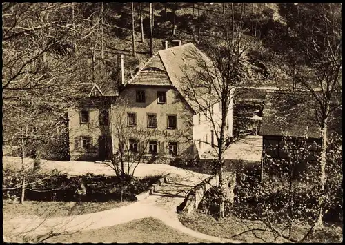 Ansichtskarte Liegau-Augustusbad-Radeberg Grundmühle zur DDR-Zeit 1968