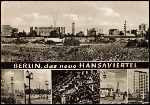 Ansichtskarte Hansaviertel-Berlin Hansaviertel (Mehrbildkarte) 1965