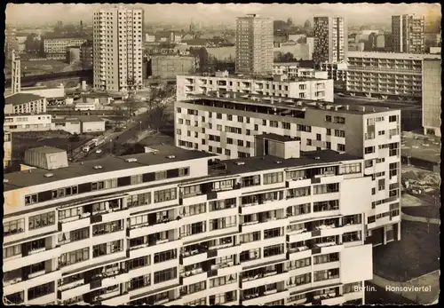 Ansichtskarte Hansaviertel-Berlin Hansaviertel Stadtteil-Ansicht 1960