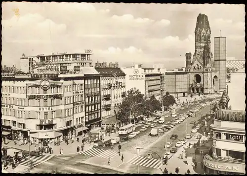 Charlottenburg-Berlin Belebter Stadtteil mit Kurfürstendamm 1963