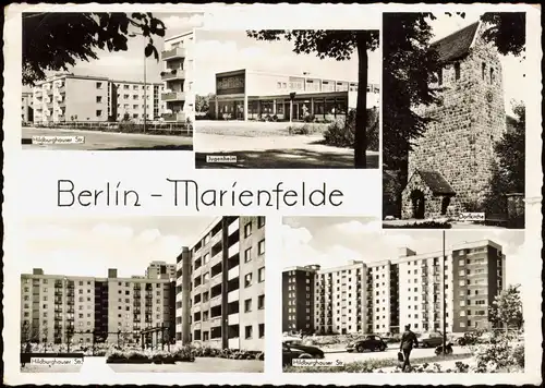 Marienfelde Berlin Stadtteil Jugenheim, Hildburghauser Straße Ansichten 1970