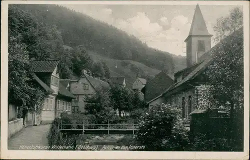 Wildemann (Innerstetal) Ortsansicht Partie an der Innerste 1946/1940