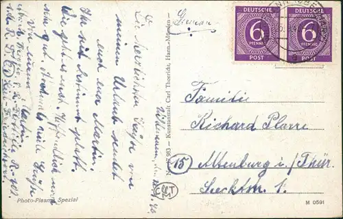 Wildemann (Innerstetal) Ortsansicht Partie an der Innerste 1946/1940