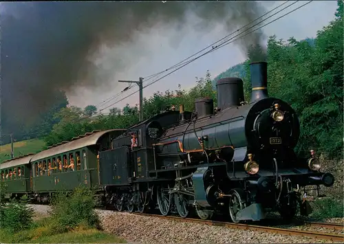 Verkehr Eisenbahn & Zug-Motive: Lok B 3/4 1367 Dampflokomotive 1980