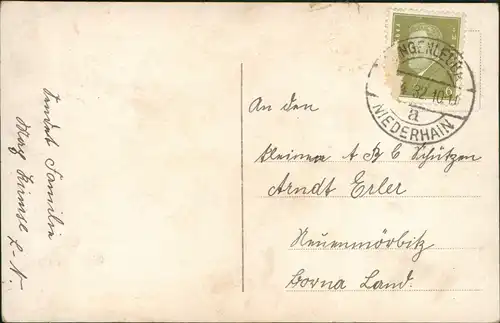 Glückwunsch - Schulanfang/Einschulung Junge Zuckertüte Colorfoto AK 1932