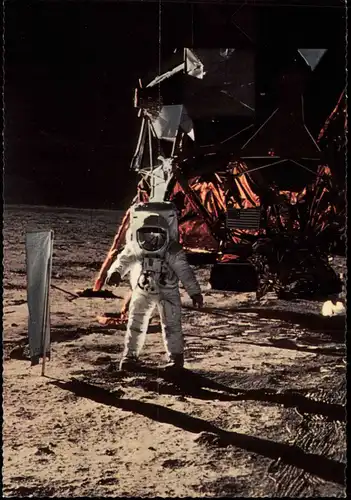 Ansichtskarte  21. Juli 1969 Raumfahrt Landefähre Eagle 1968
