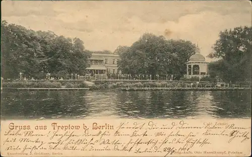 Ansichtskarte Alt-Treptow-Berlin Cafe Zenner 1901