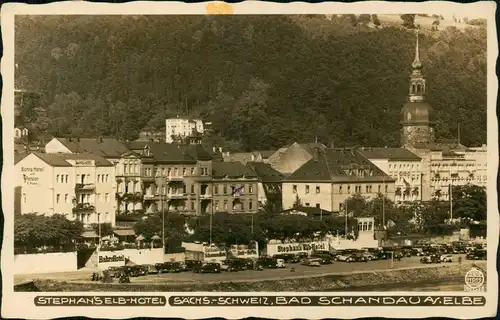 Bad Schandau Stephan's Elb-Hotel Bahrs Hotel 1938 Walter Hahn:11512