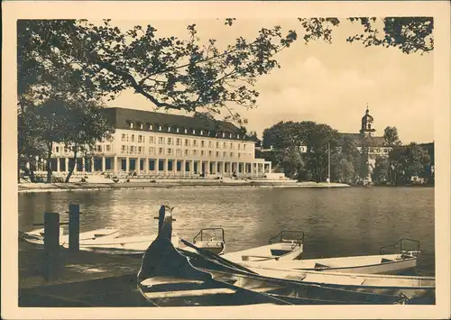 Ansichtskarte Bad Salzungen Gondeln und Kurhaus 1941