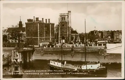 London LAMBETH CHURCH AND PALACE, THE LONDON RESIDENCE OF THE ARCHBISHOP  1938