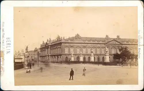 Ansichtskarte Berlin Zeughaus CDV-Foto 1882 Kabinettfoto