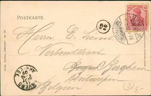 Düsseldorf Bergbaulicher Verein Gewerbe- u. Industrie-Ausstellung 1902