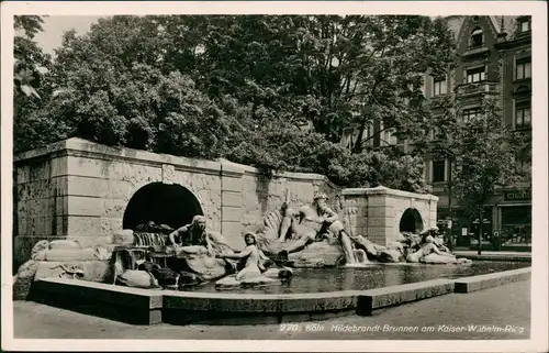 Ansichtskarte Köln Hildebrandt-Brunnen am Kaiser-Wilhelm-Ring 1939