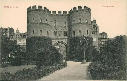 Ansichtskarte Köln Partie am Hahnentor 1909