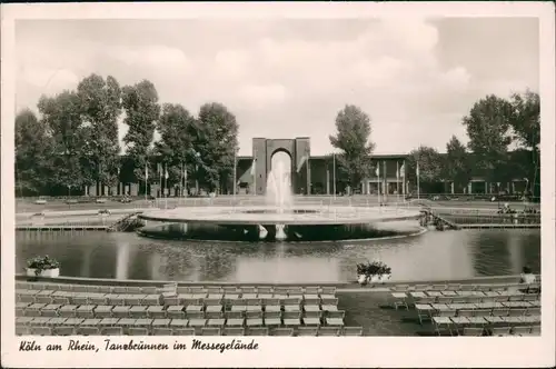 Ansichtskarte Deutz-Köln Düx Tanzbrunnen im Messegelände 1954