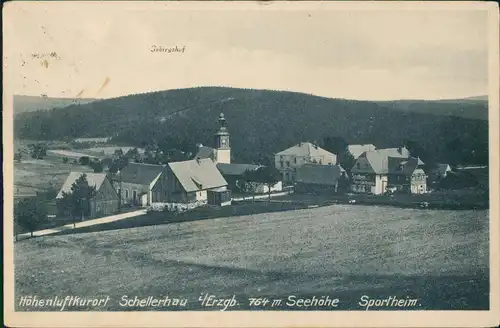 Schellerhau-Altenberg (Erzgebirge) Gasthaus Gebirgshof, Sportheim 1928