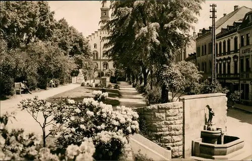 Ansichtskarte Markneukirchen Ernst-Thälmann-Platz zur DDR-Zeit 1960