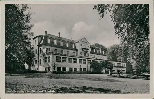 Ansichtskarte Bad Köstritz Sanatorium zur DDR-Zeit 1955/1954