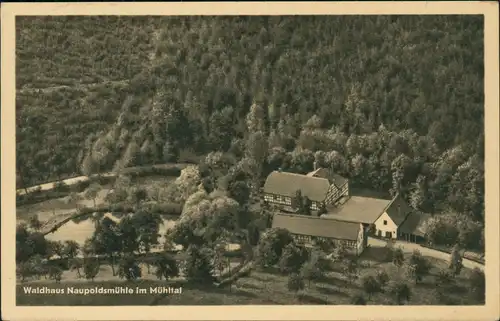 Eisenberg (Thüringen) Waldhaus Naupoldsmühle im Mühltal zur DDR-Zeit 1955