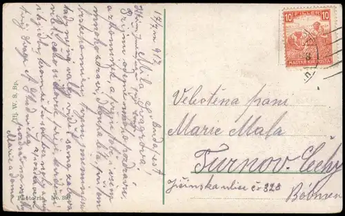 Postcard Budapest Királyi vár - Königliche Burg, Castle View 1917
