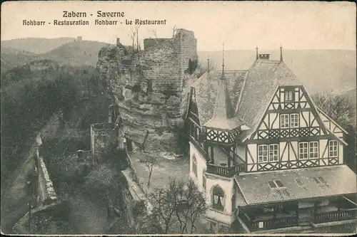 CPA Zabern Saverne Hohbarr Restauration Le Restaurant 1912