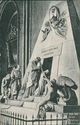 Ansichtskarte Wien Christinen-Denkmal 1910