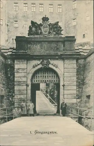 Königstein (Sächsische Schweiz) Festung Königstein Eingangstor 1908