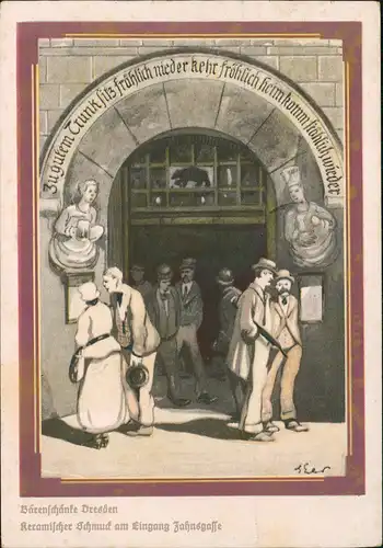 Dresden Bärenschänke Dresdens größtes Bier- und Speisehaus 1941