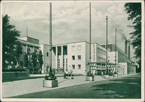 Ansichtskarte Chemnitz Straßen Ansicht des Stadtbad 1940