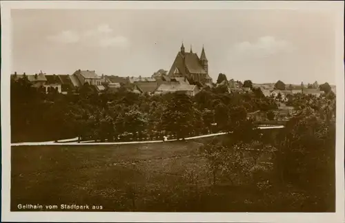 Ansichtskarte Geithain vom Stadtpark aus 1930