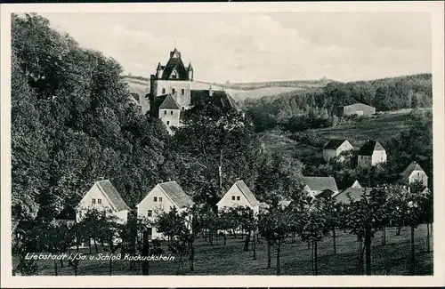 Ansichtskarte Liebstadt Schloß Kuckuckstein 1929