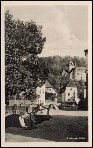 Ansichtskarte Liebstadt Stadtpartie 1932