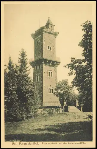 Berggießhübel-Bad Gottleuba-Berggießhübel Bismarckturm auf der Panorama-Höhe 1925