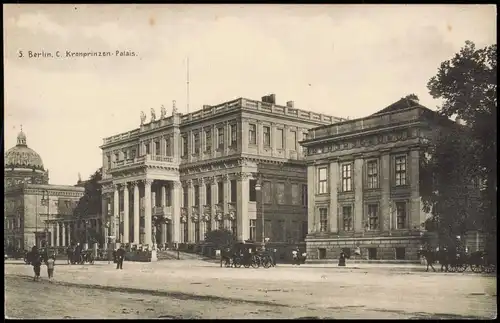 Ansichtskarte Mitte-Berlin Kronprinzenpalais (Unter den Linden) 1910