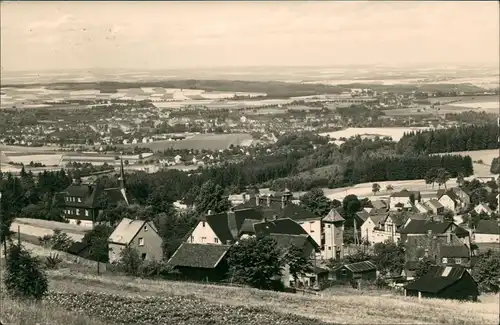 Ansichtskarte Schnarrtanne (Vogtland) Blick über den Ort 1967