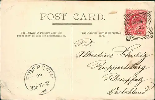 Postcard London Tower Bridge, Dampfer 1904